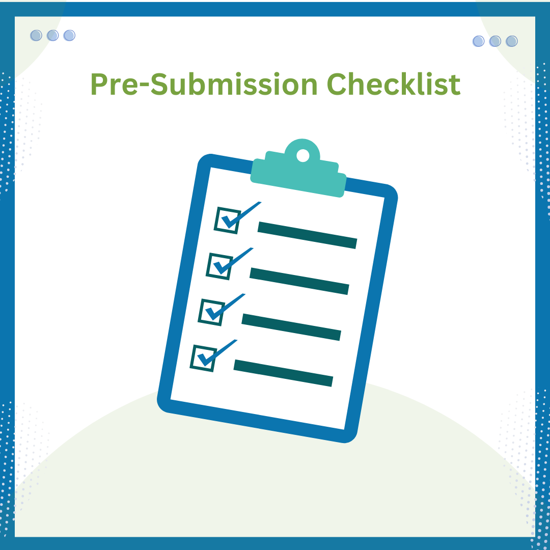 Pre-Submission Checklist